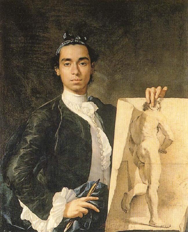 Luis Menendez Self-Portrait France oil painting art